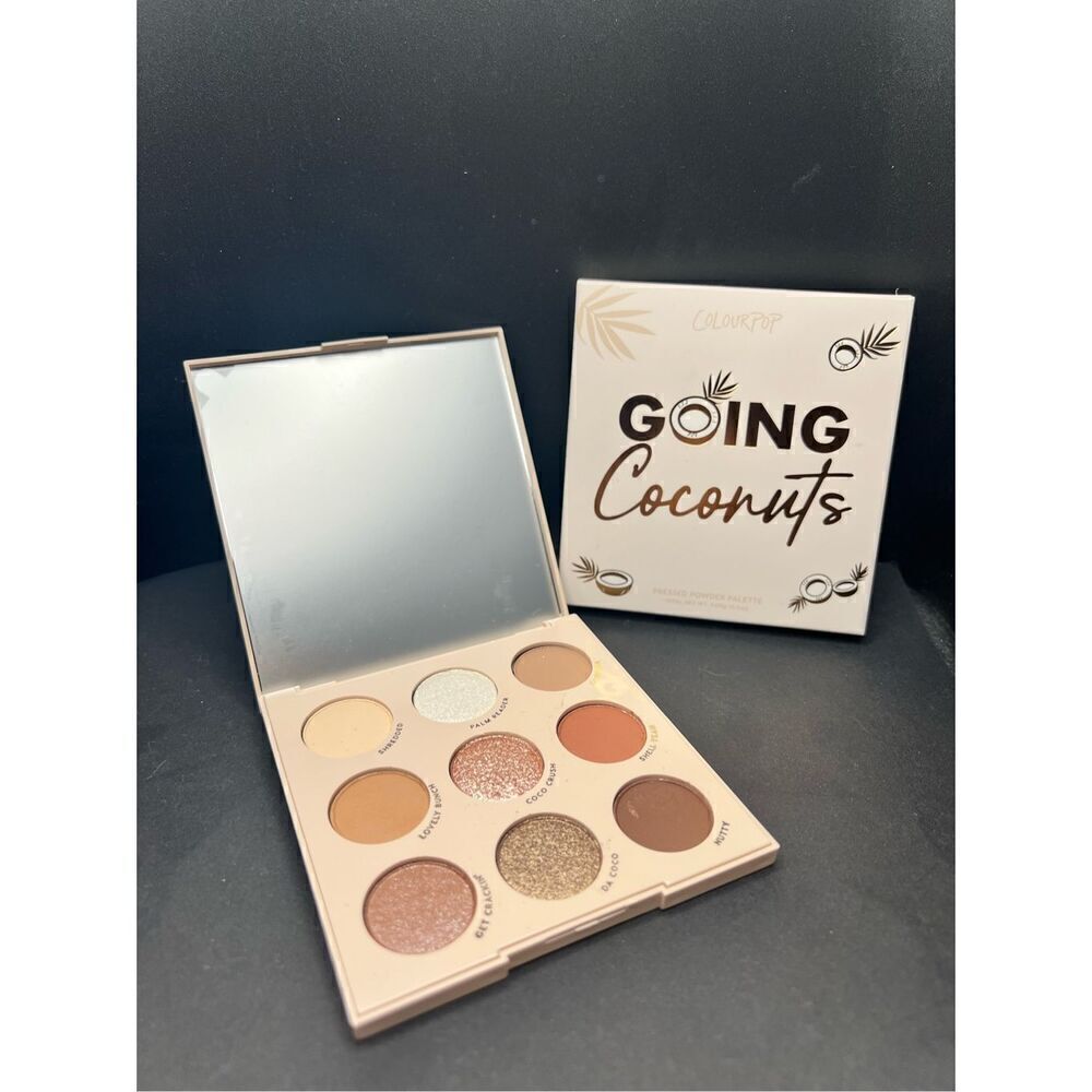 NIB! Colourpop Going Coconuts Neutral 9 Pan Eyeshadow Palette